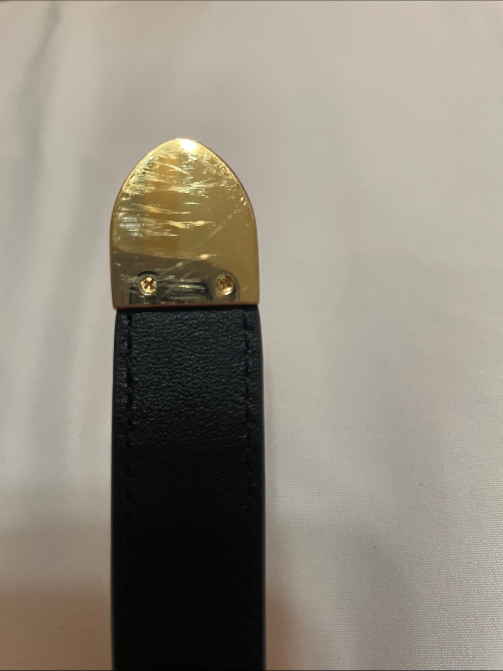 Lauren Ralph Lauren Women’s Pebbled Logo-Tipped Pebbled Leather Belt - Picture 7 of 17